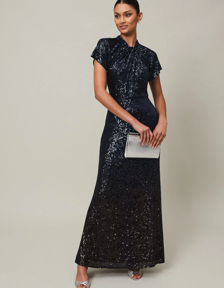 Kayla Sequin Ombre Maxi Dress