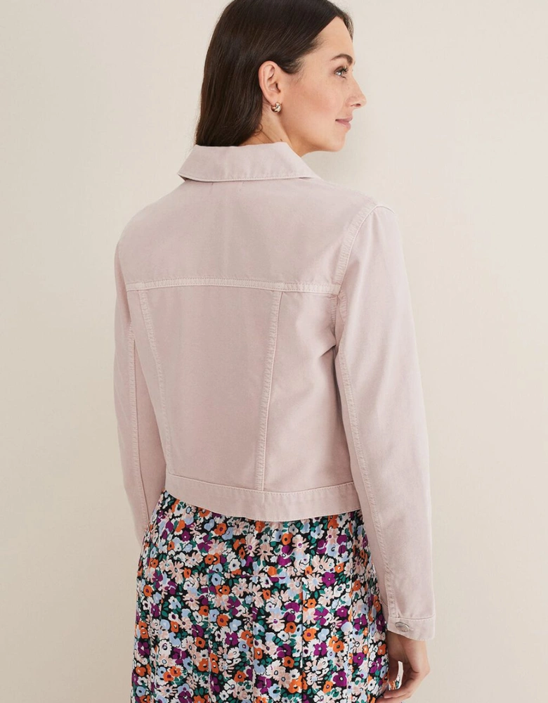 Caitlin Cropped Denim Jacket