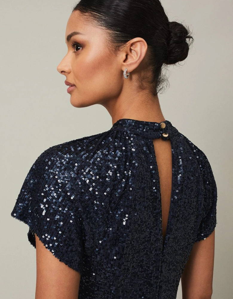 Kayla Sequin Ombre Maxi Dress
