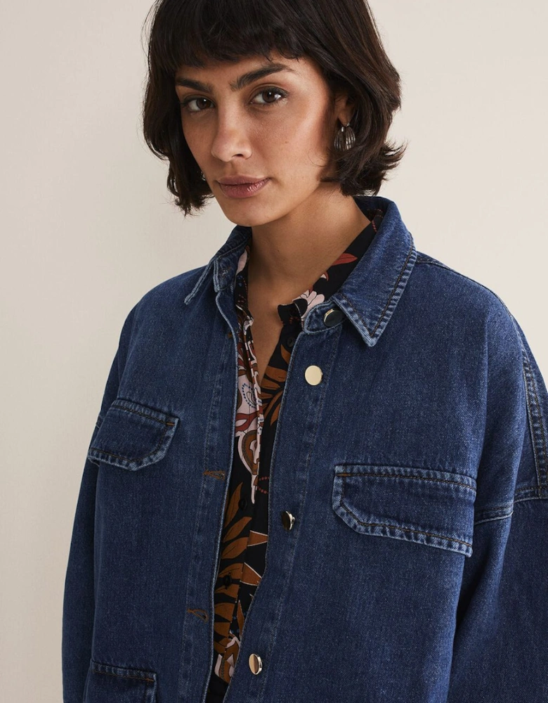 Tianna Oversized Denim Shacket