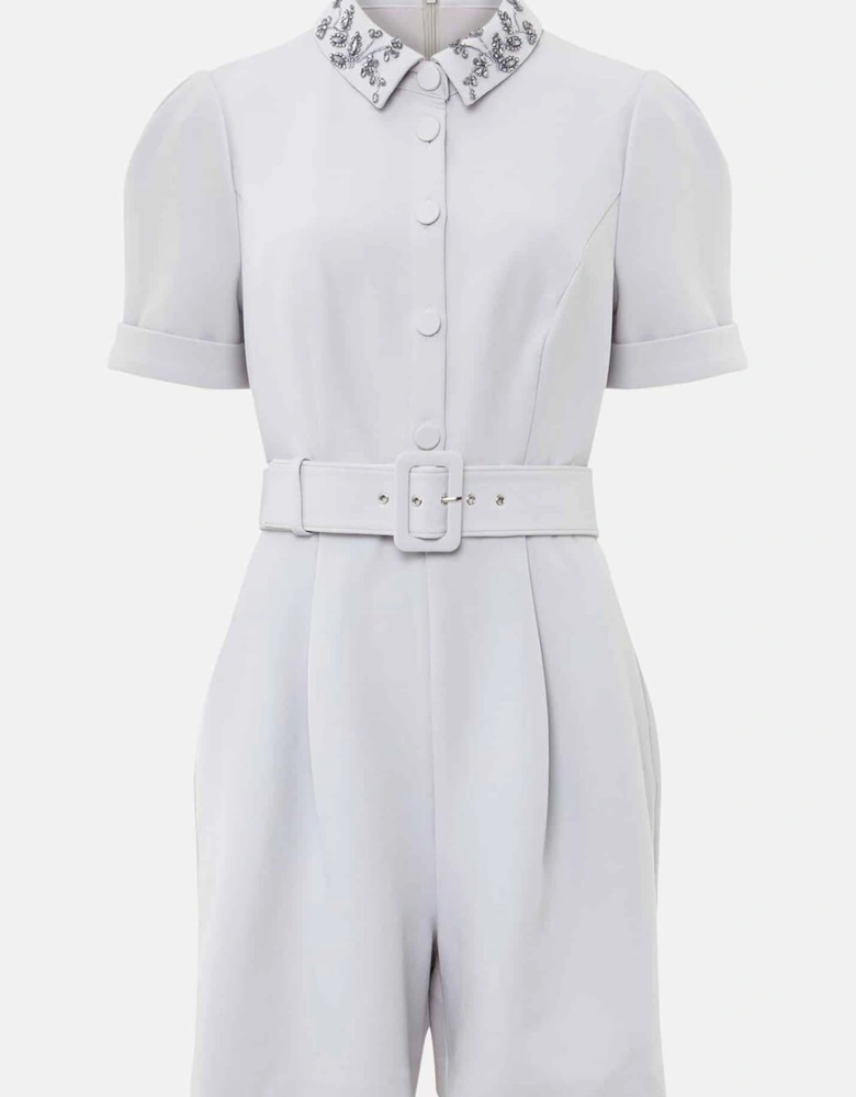 Etta Embelished Collar Playsuit