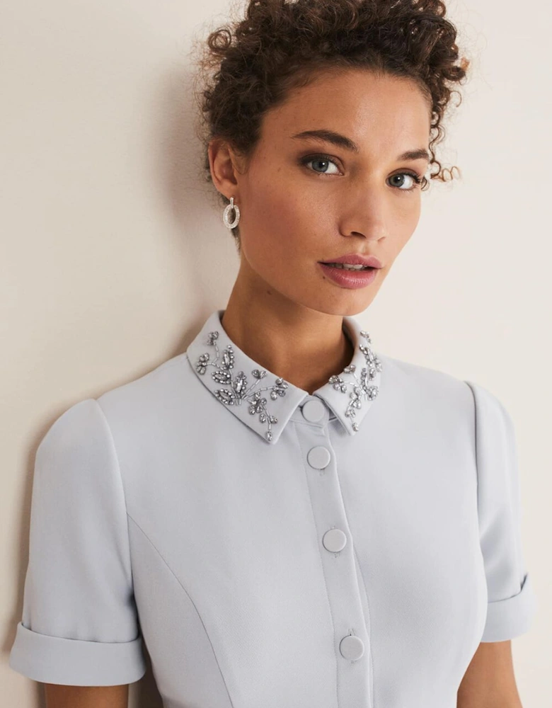 Etta Embelished Collar Playsuit