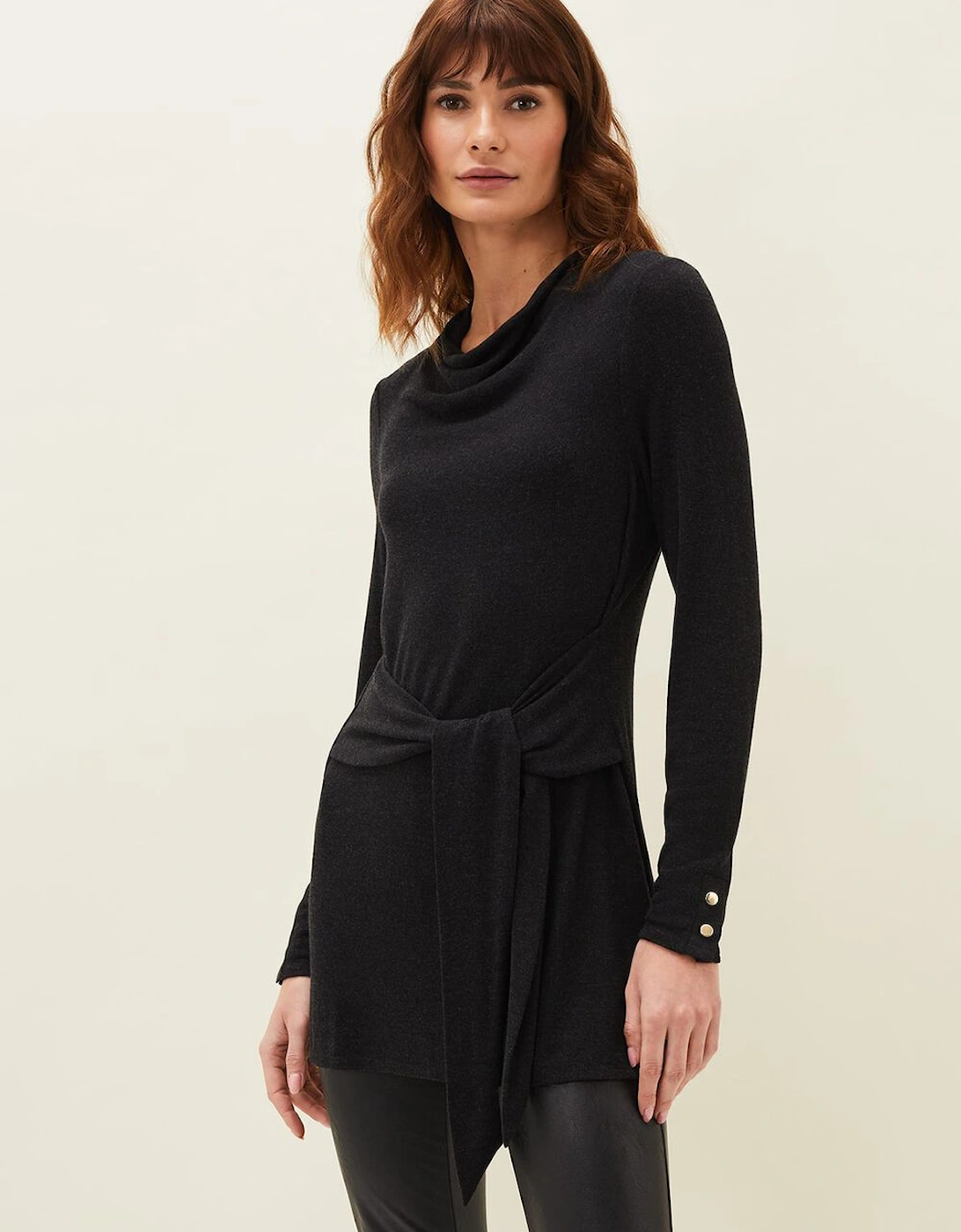 Maya Tie Front Longline Top, 7 of 6