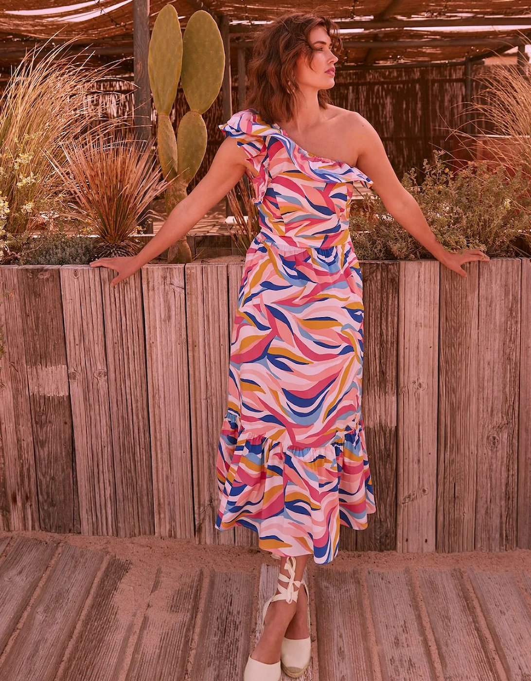Tyra Wave Co-Ord Midi Skirt, 8 of 7