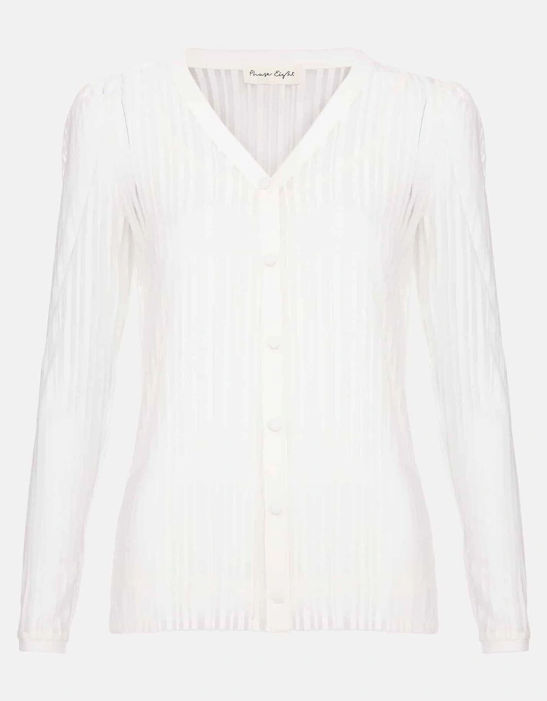 Loraine Linear Burnout Top