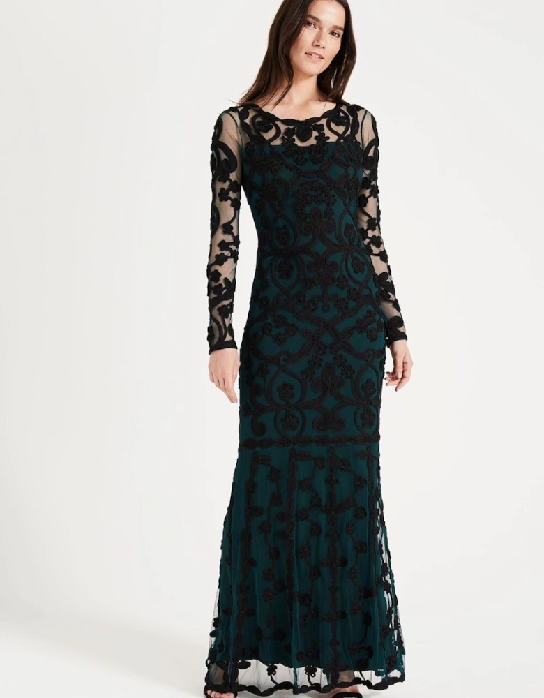 Cristine Tapework Lace Dress