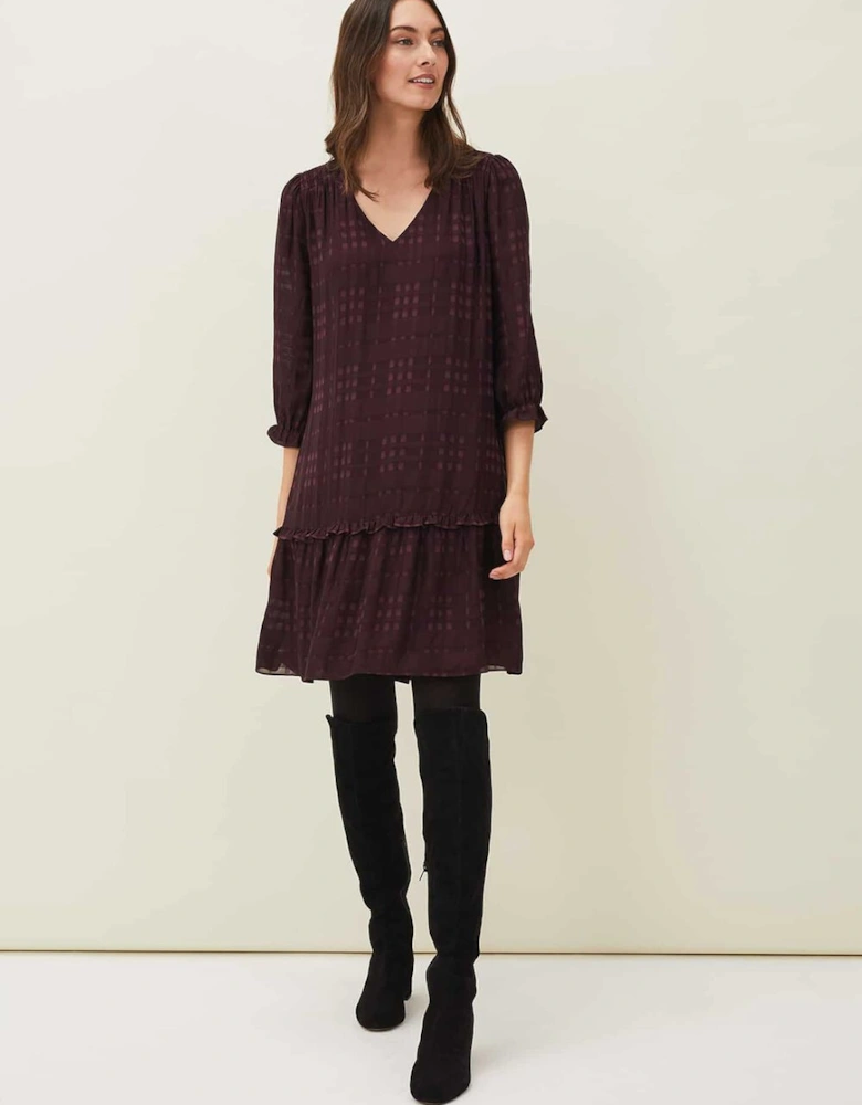 Tansy Ruffle Swing Dress