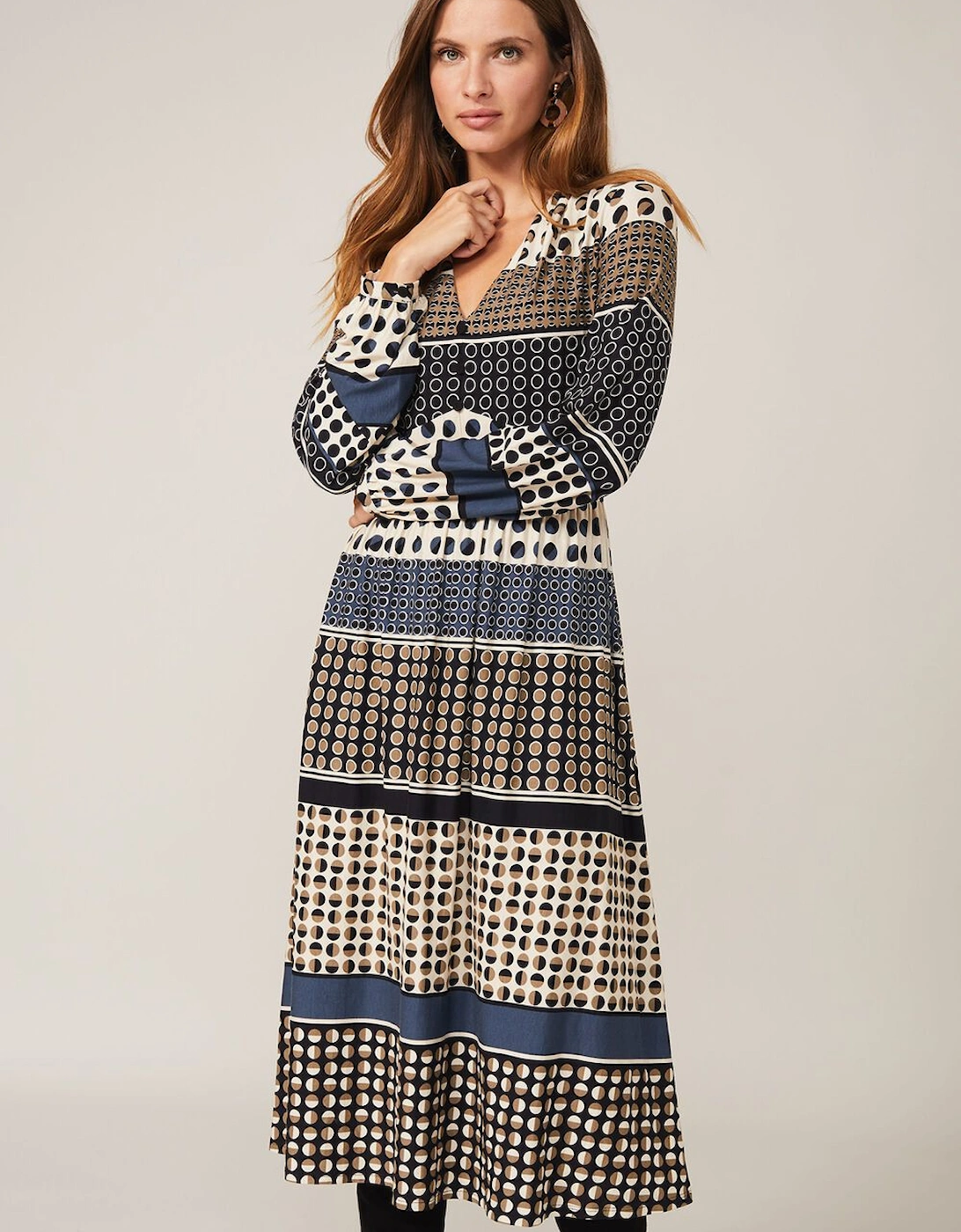 Jacinta Spot Print Dress