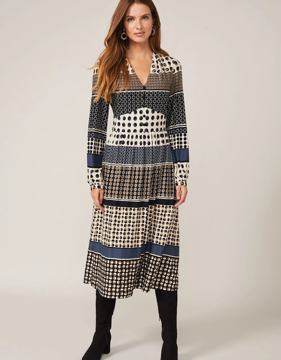 Jacinta Spot Print Dress