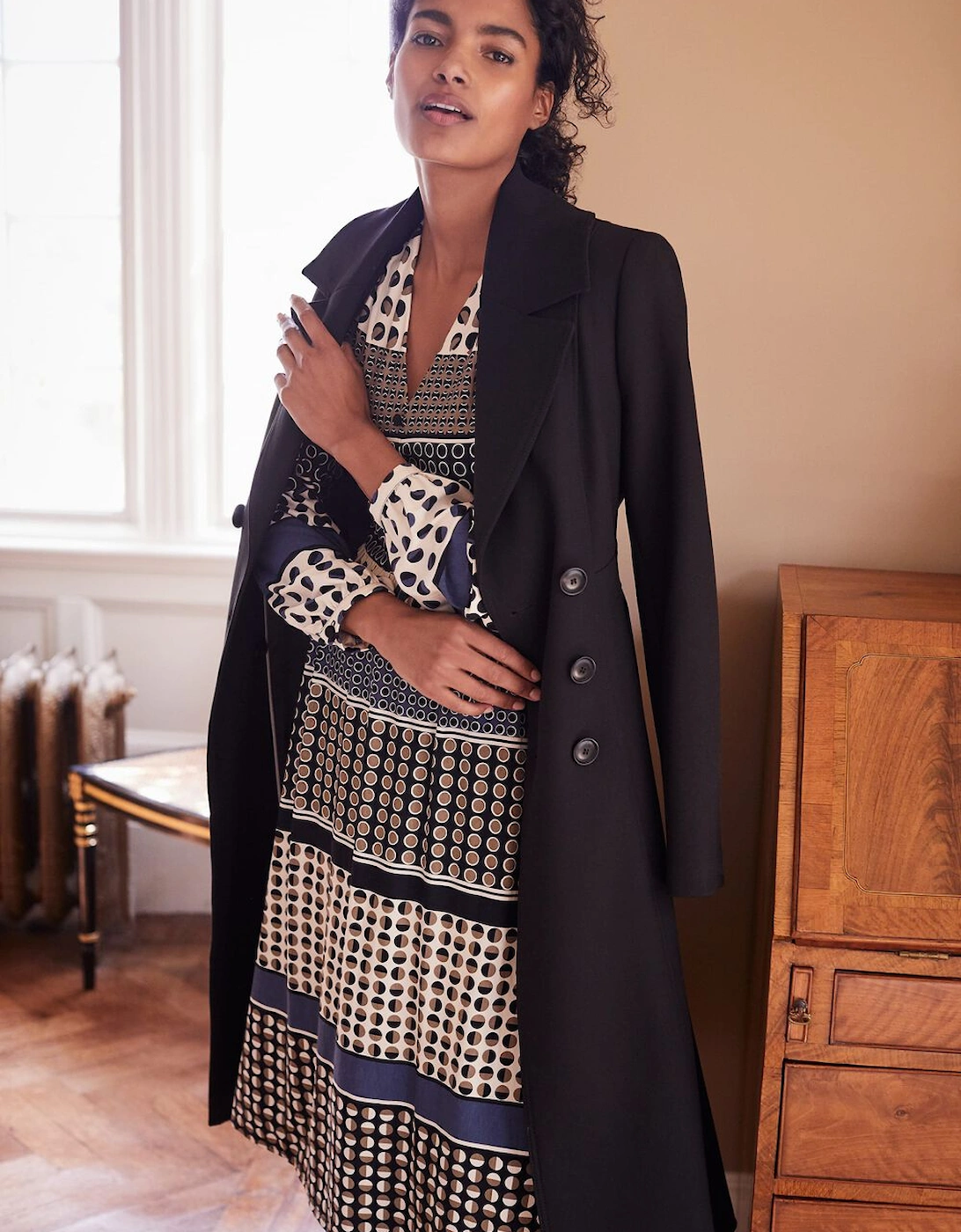 Jacinta Spot Print Dress, 7 of 6