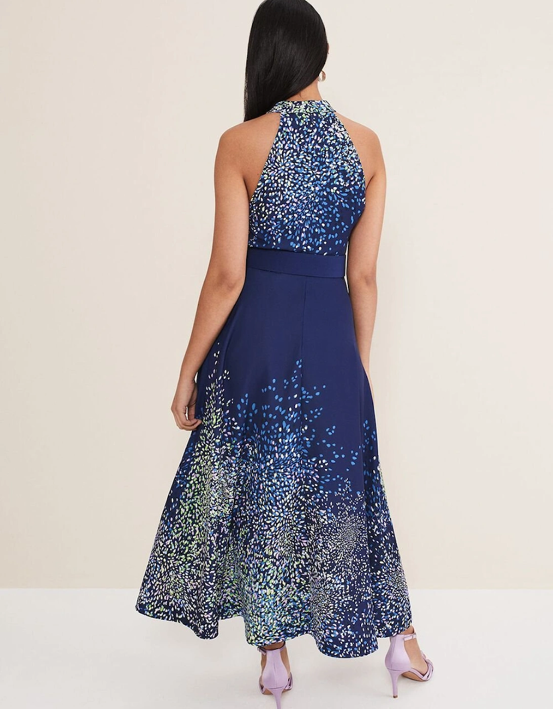 Petite Clea Ditsy Midi Dress