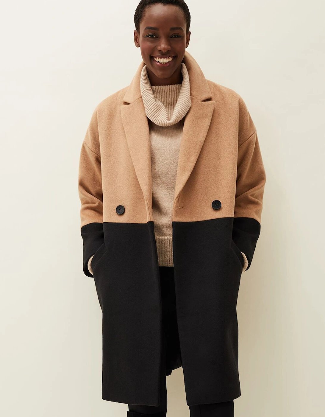 Emery Double Breasted Wool Coat, 9 of 8