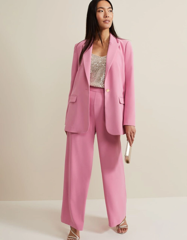 Elandra Pink Tux Blazer