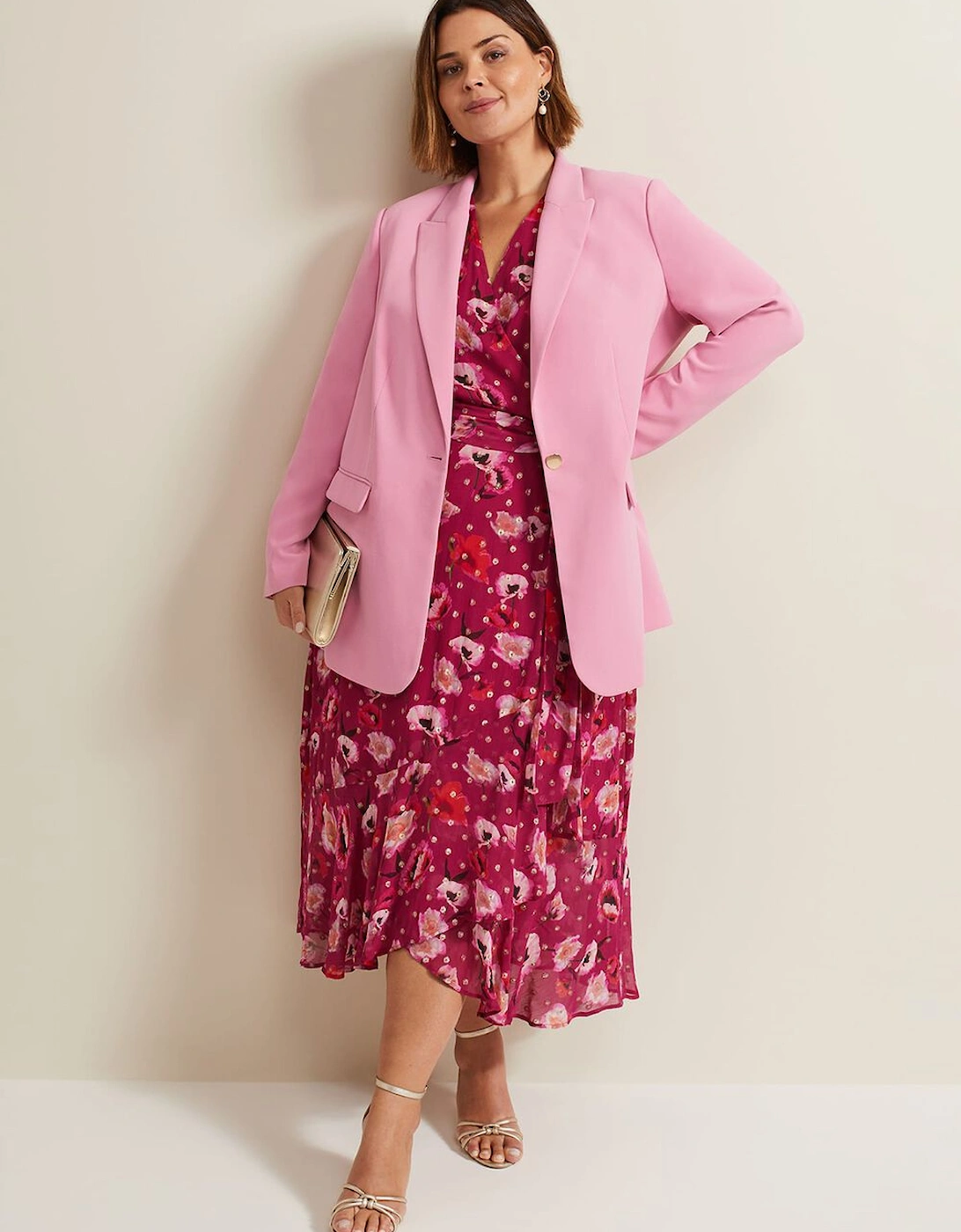 Elandra Pink Tux Blazer