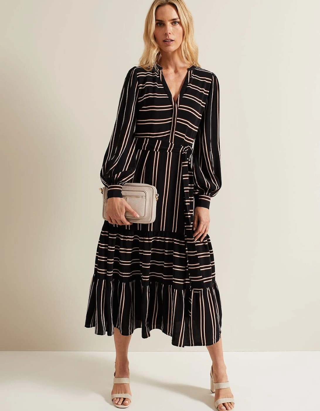 Laura Stripe Midaxi Dress, 9 of 8