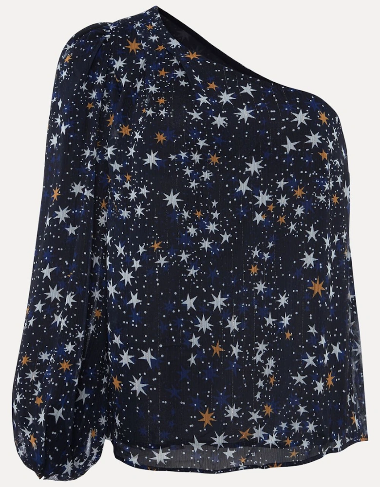 Zeba Star One Shoulder Blouse