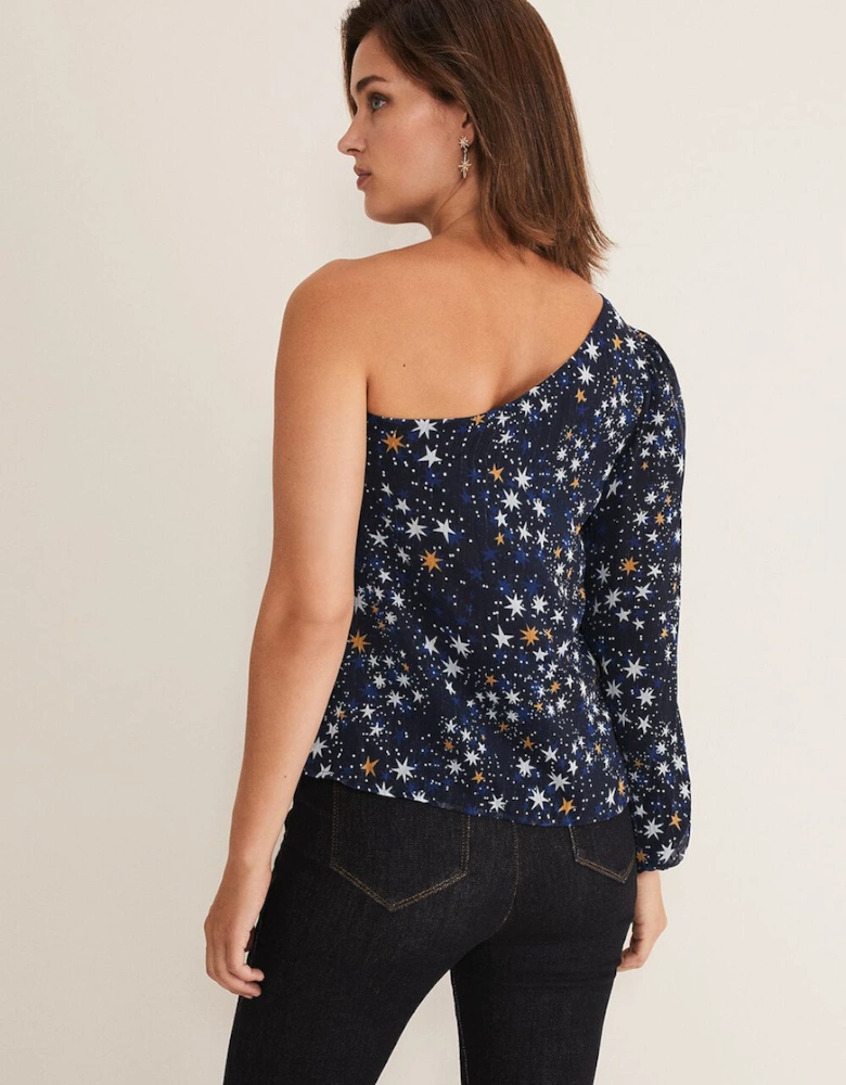 Zeba Star One Shoulder Blouse