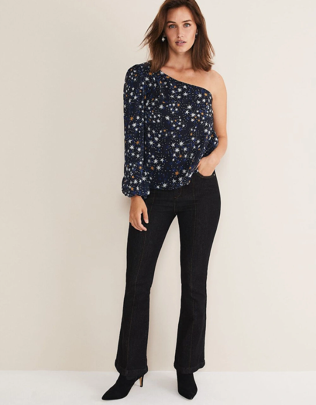 Zeba Star One Shoulder Blouse
