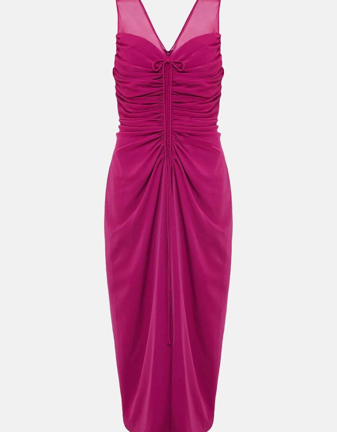 Leah Ruched Midi Dress