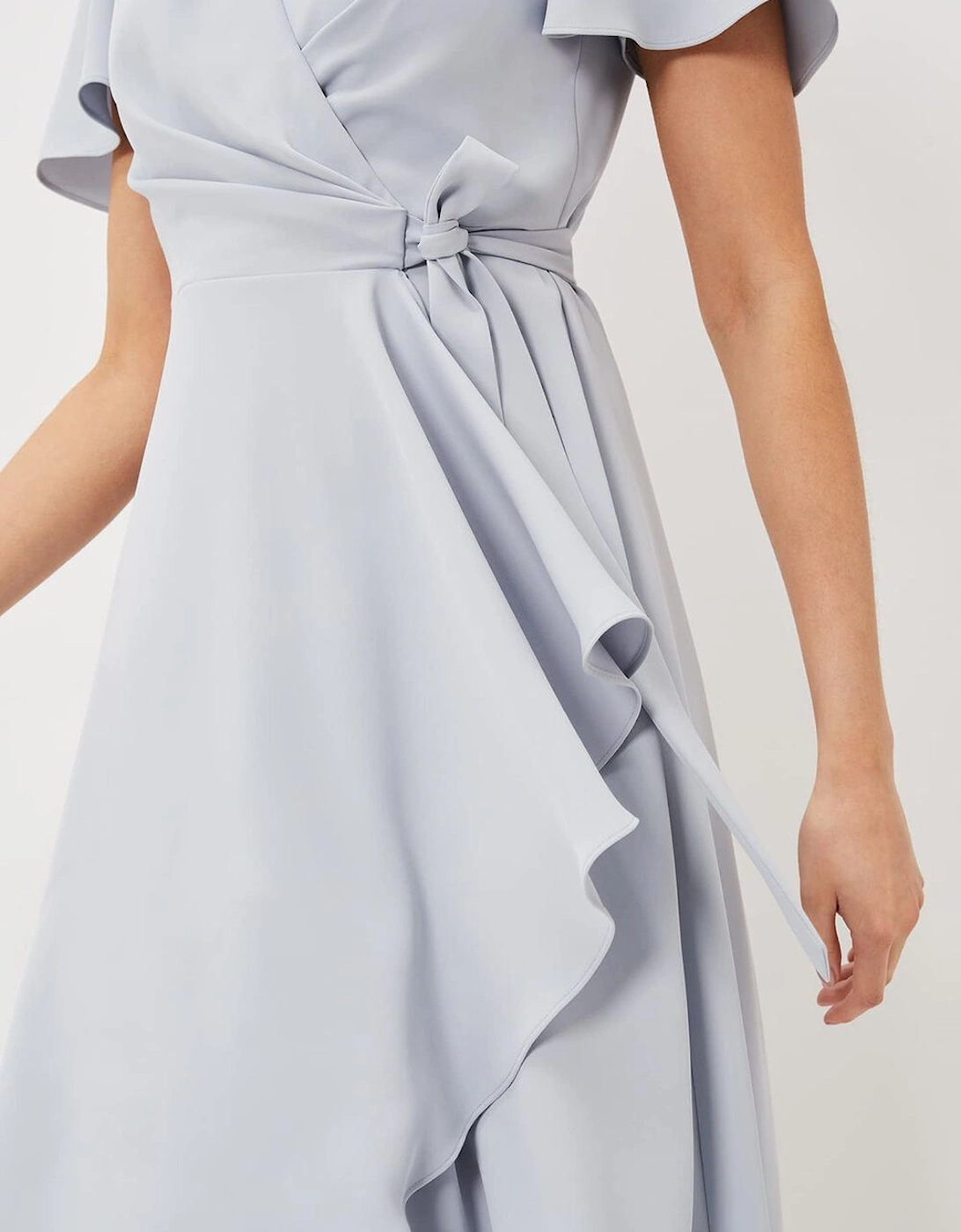 Julissa Ruffle Wrap Midi Dress