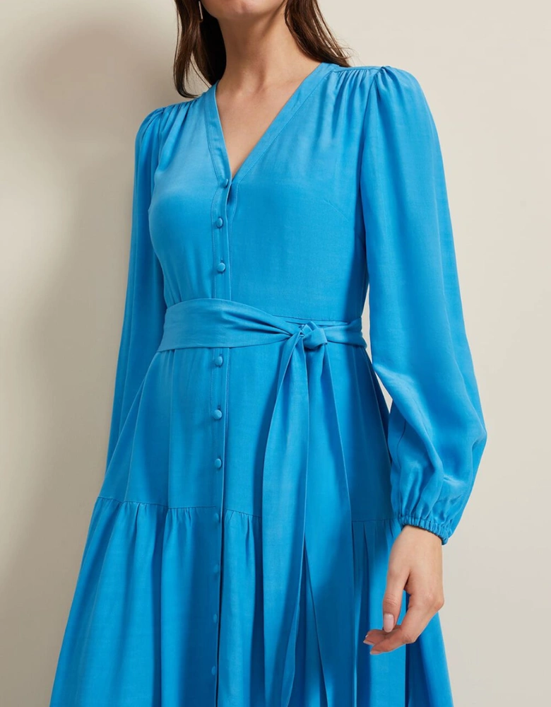 Tori Button Through Maxi Dress