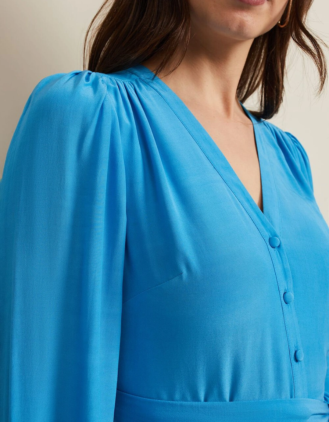 Tori Button Through Maxi Dress