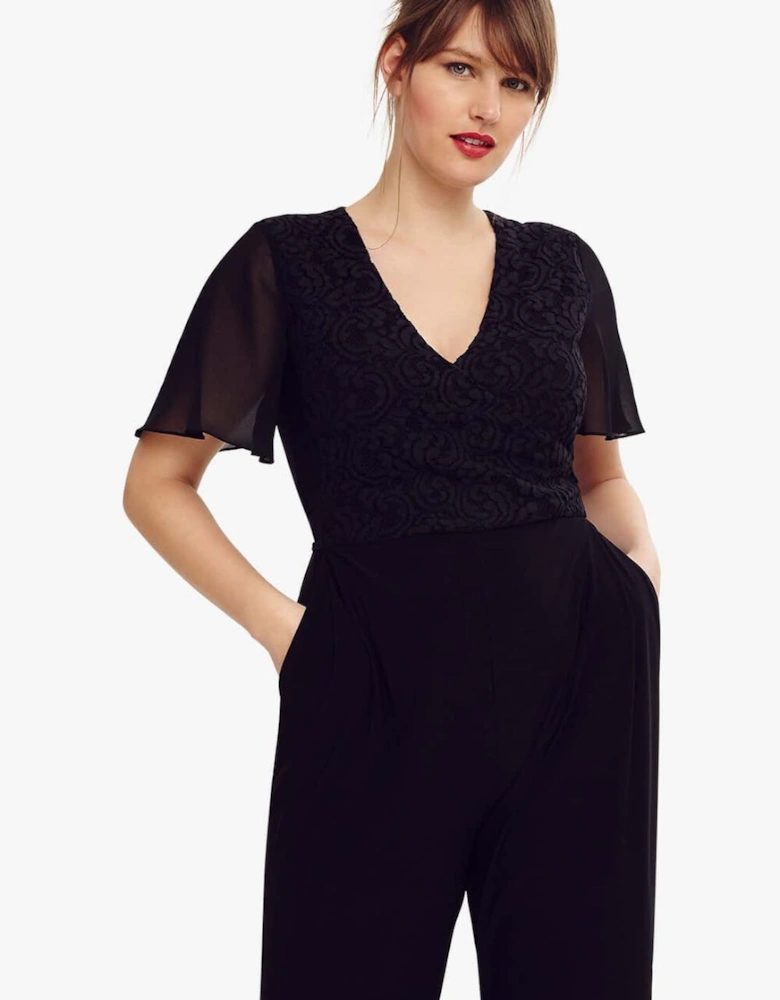Salma Lace Wrap Jumpsuit