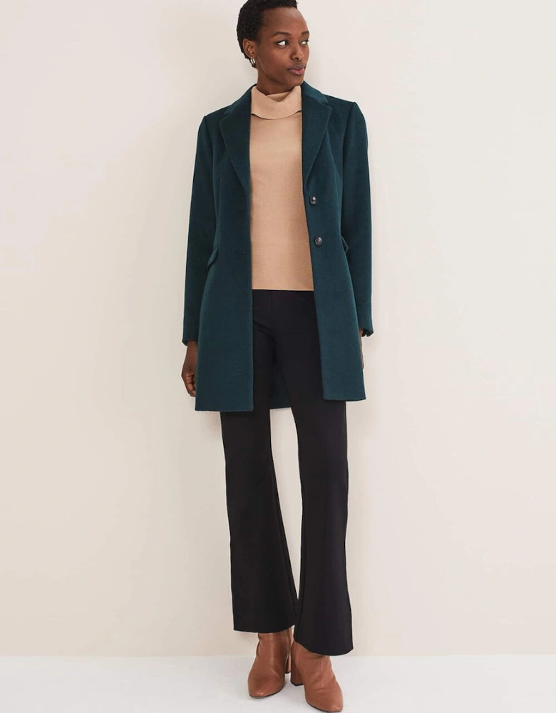 Lydia Camel Wool Smart Coat