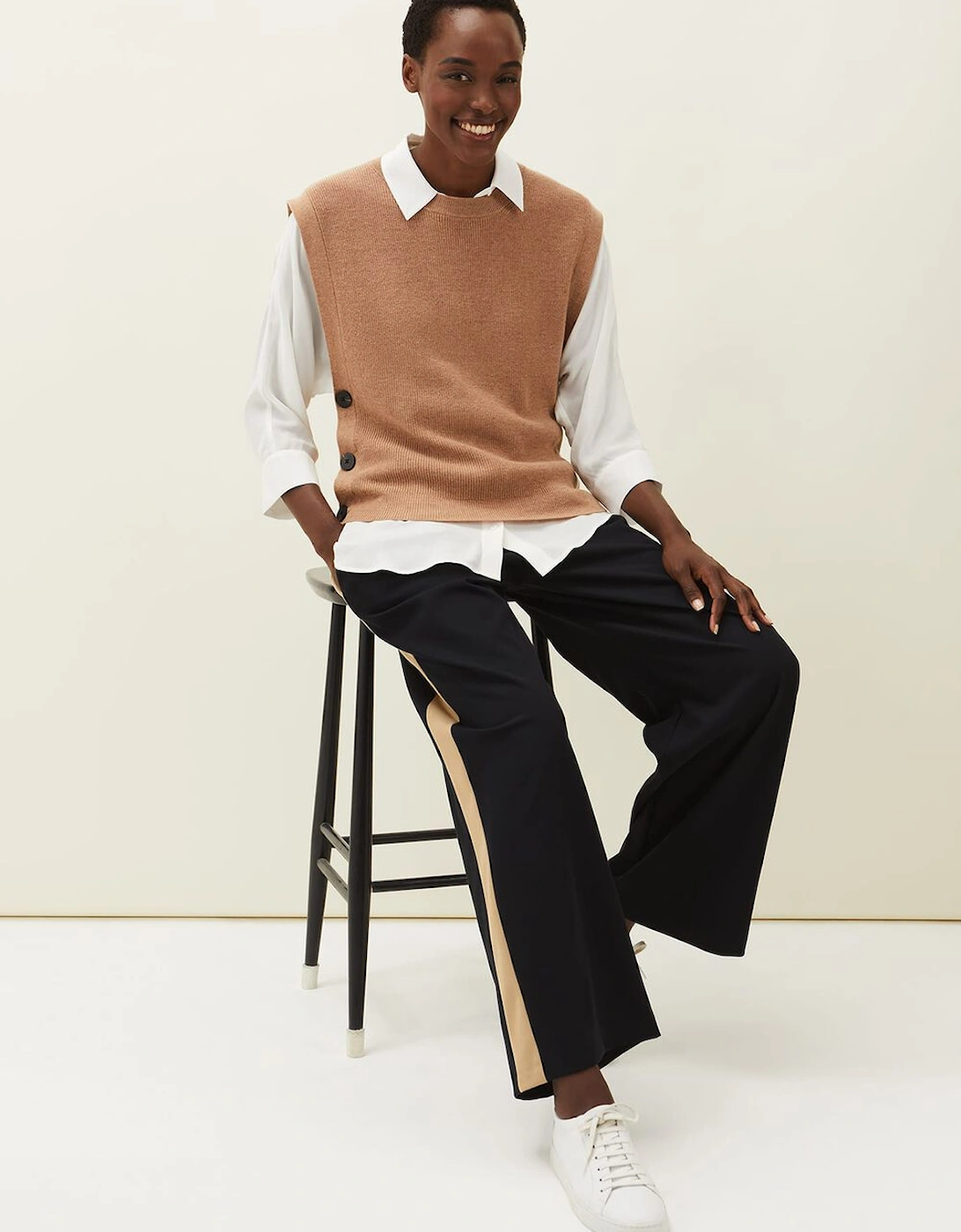 Mae Side Stripe Wide Leg Trouser, 7 of 6