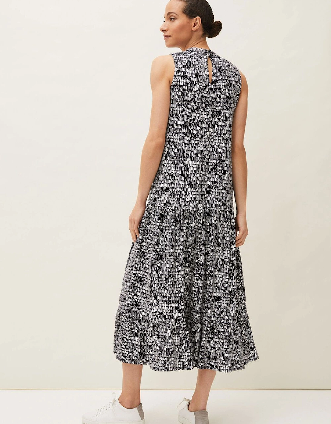 Adelia Abstract Print Midaxi Dress