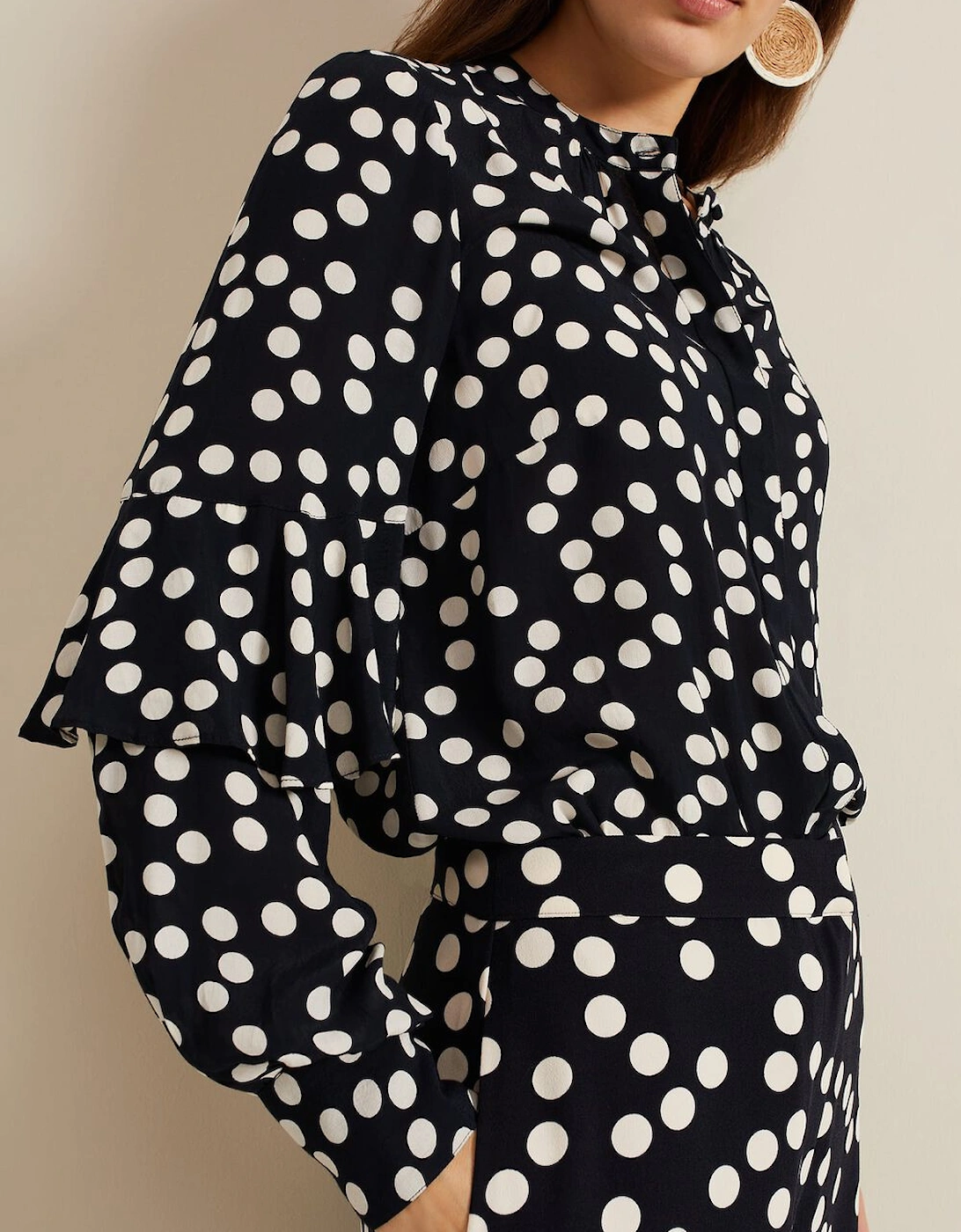 Peyton Polka Dot Frill Blouse