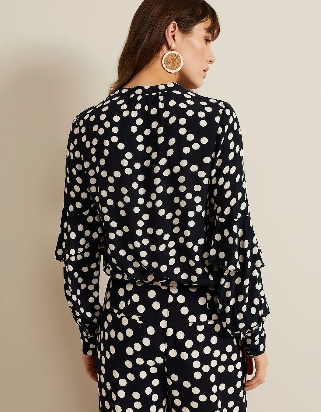 Peyton Polka Dot Frill Blouse