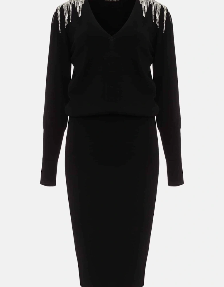 Nieves Embellished Shoulder Dress