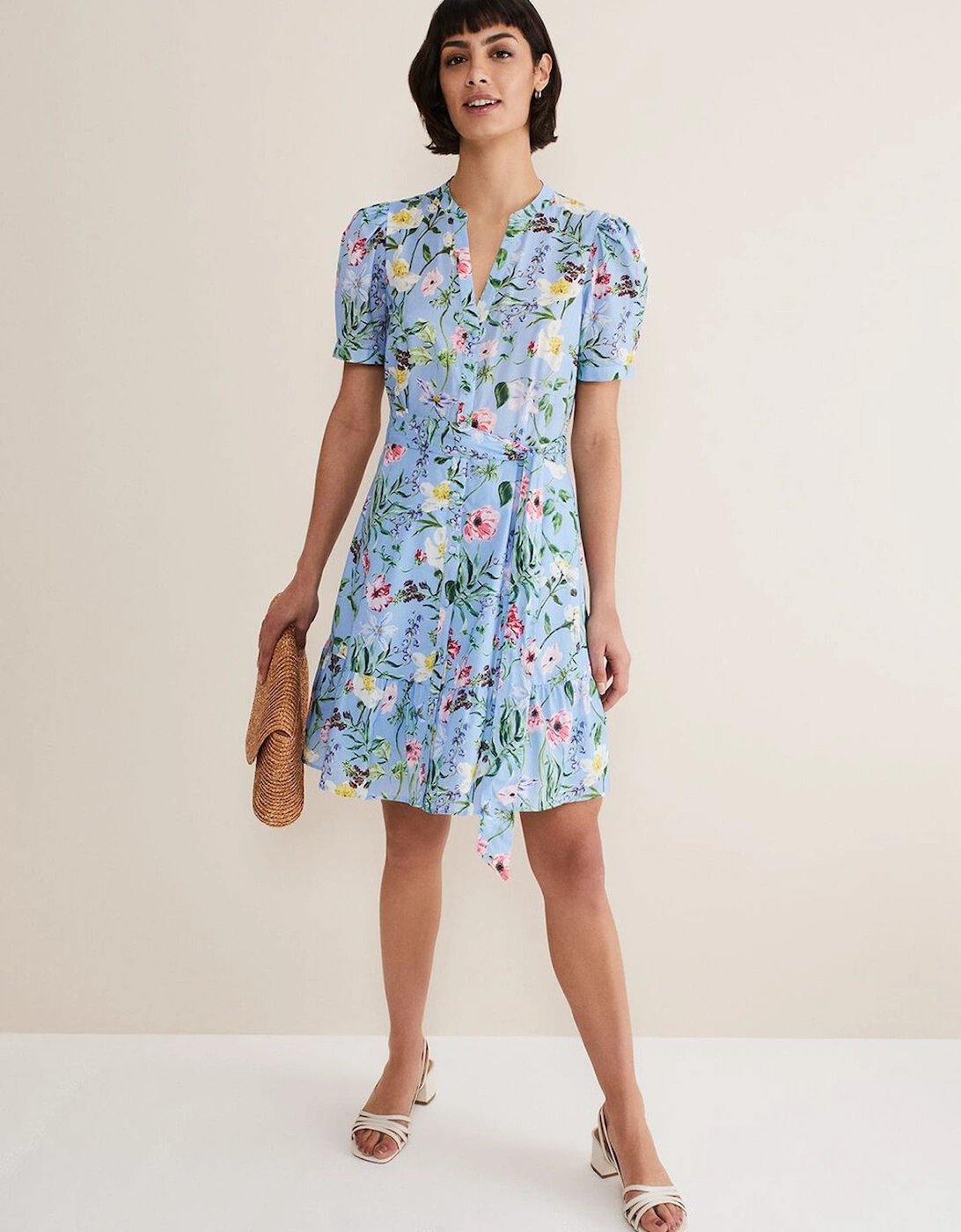 Velma Cotton Floral Mini Dress