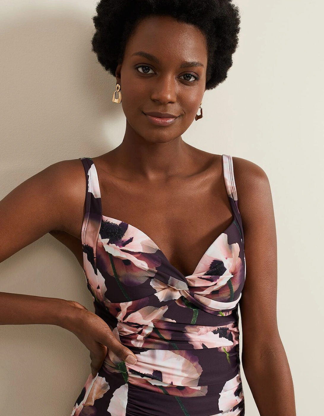 Poppy Print Swimsuit