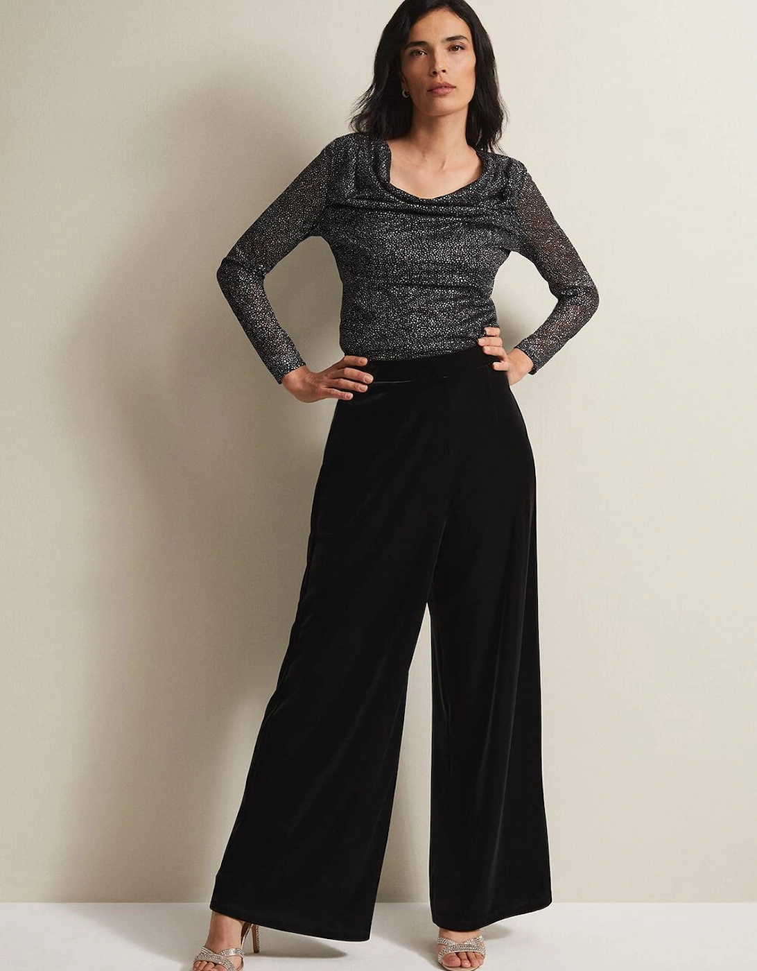 Florentine Velvet Co-Ord Trousers, 7 of 6
