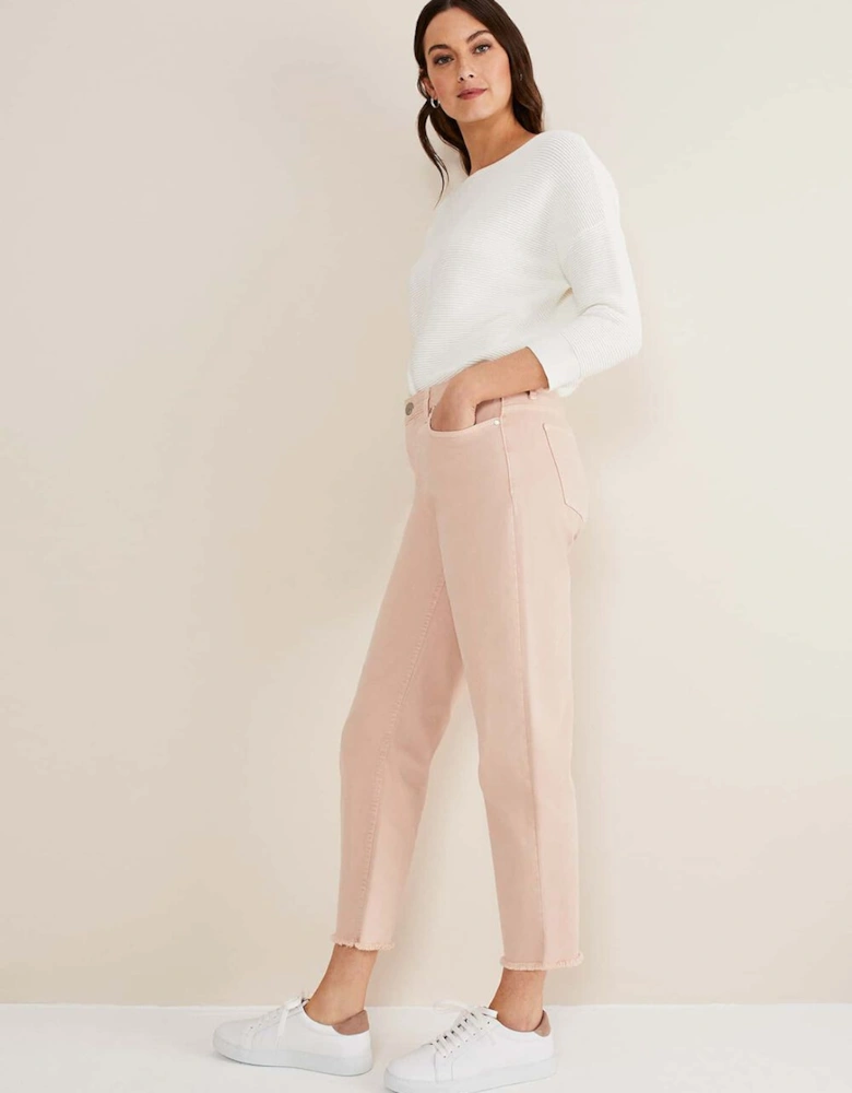 Petra Raw Hem Straight Leg Jeans