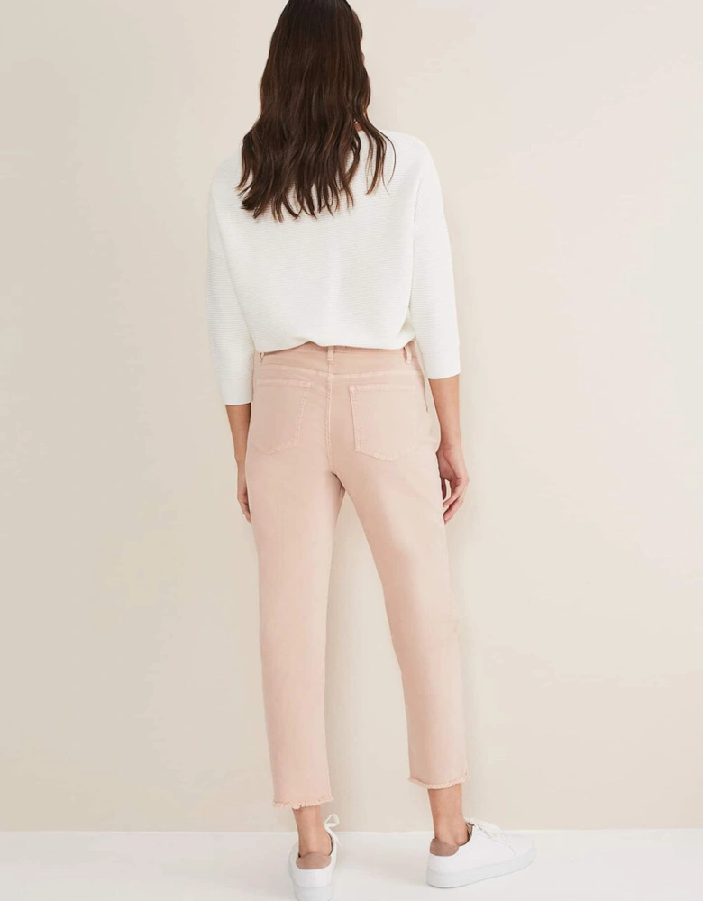 Petra Raw Hem Straight Leg Jeans