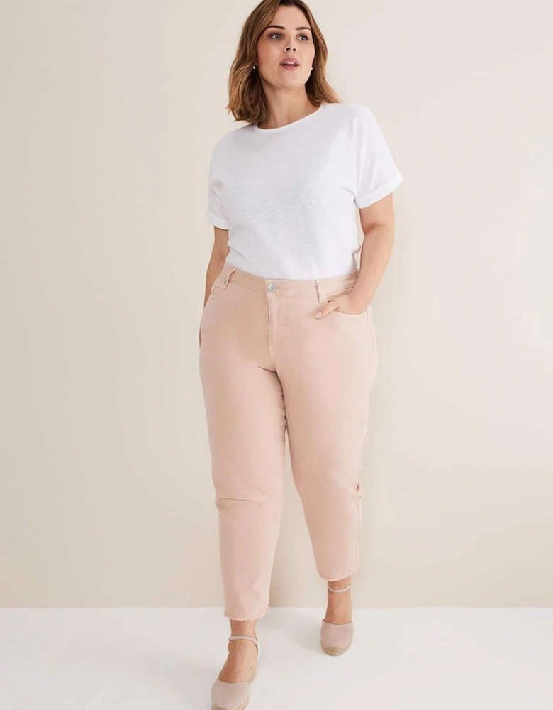 Petra Raw Hem Straight Leg Jeans