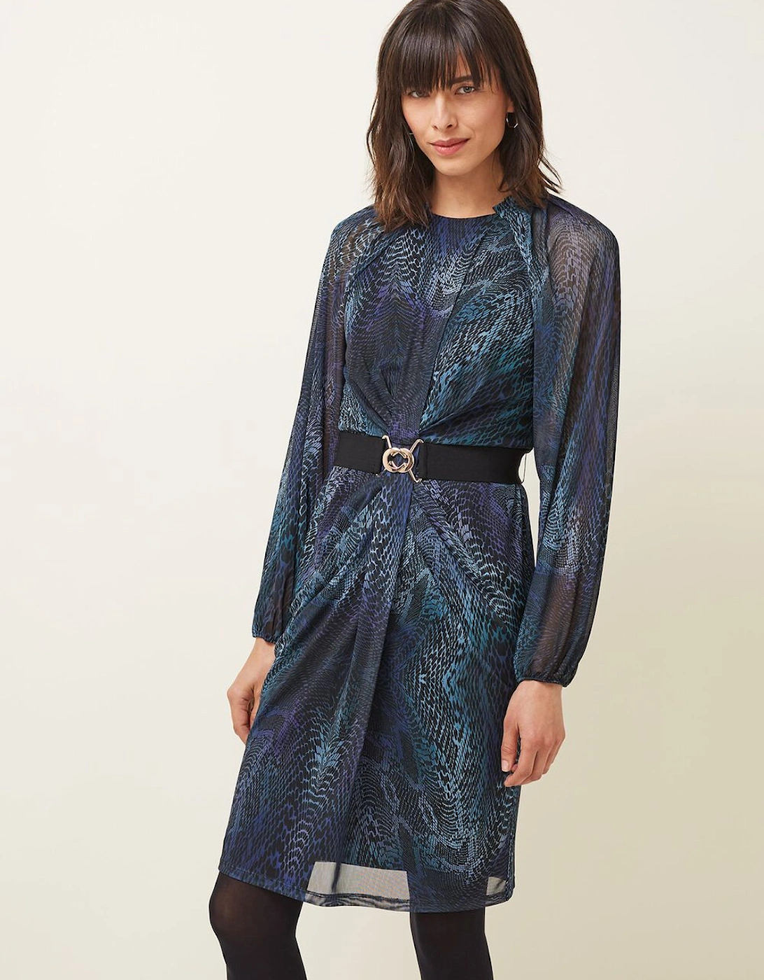 Amelie Snake Print Dress, 7 of 6
