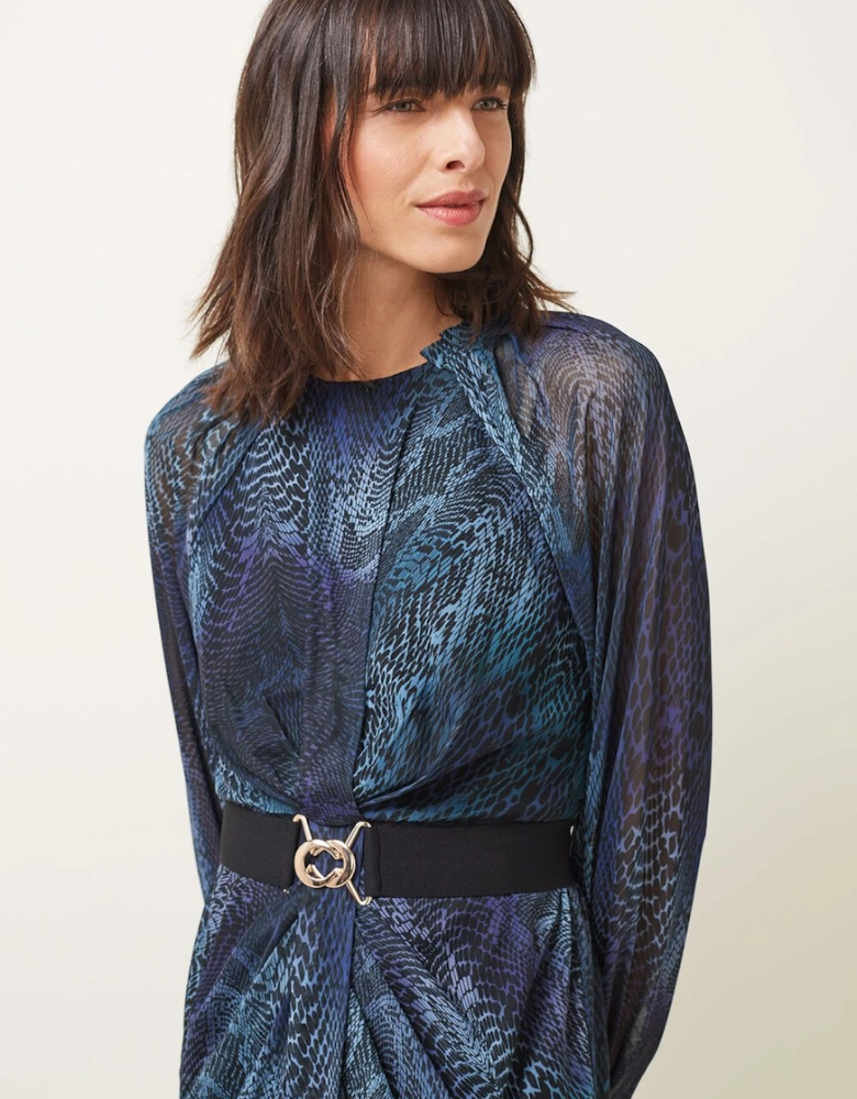 Amelie Snake Print Dress