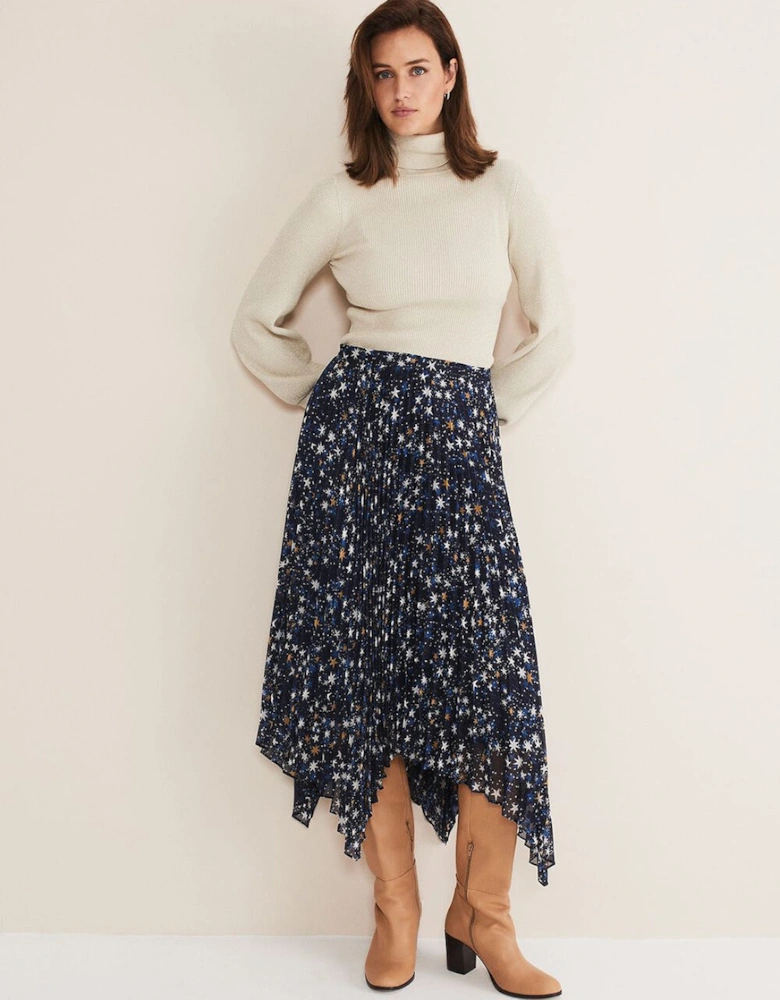 Gwyneth Balloon Sleeve Shimmer Jumper