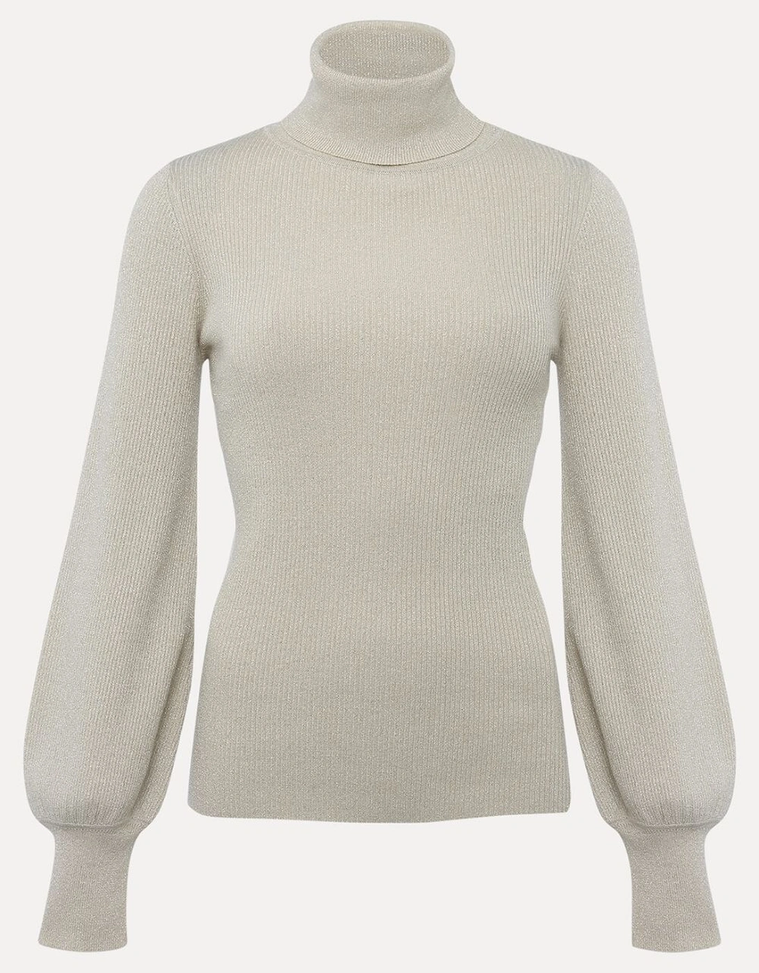 Gwyneth Balloon Sleeve Shimmer Jumper