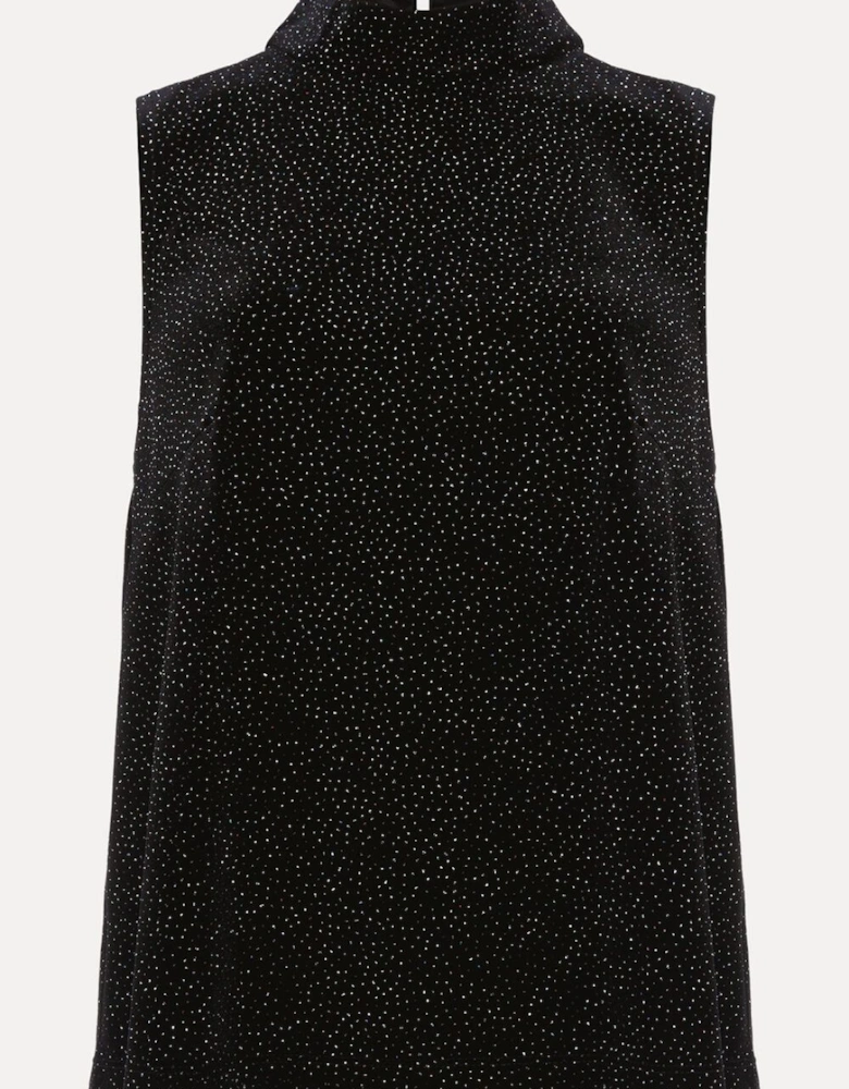 Dove Glitter Velvet Top