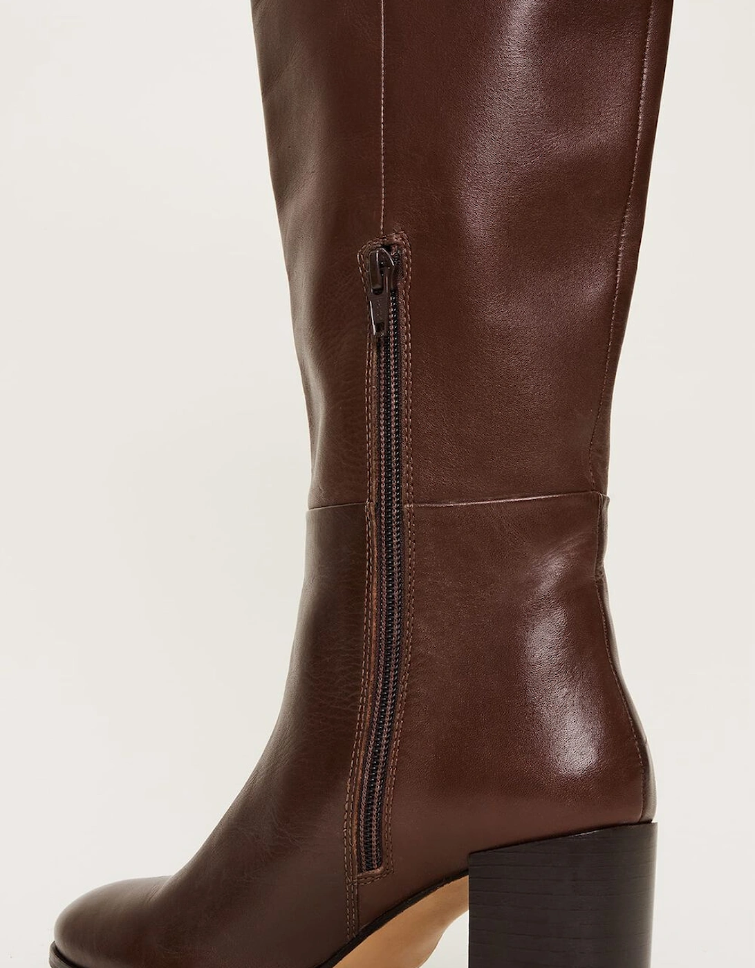 Leather Knee High Boots