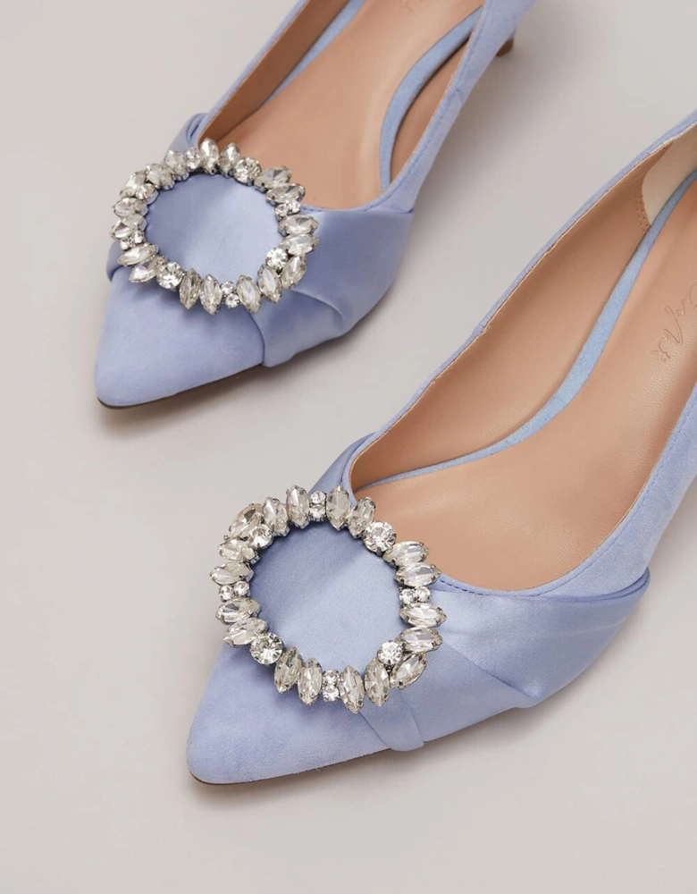 Embellished Kitten Heel Shoes