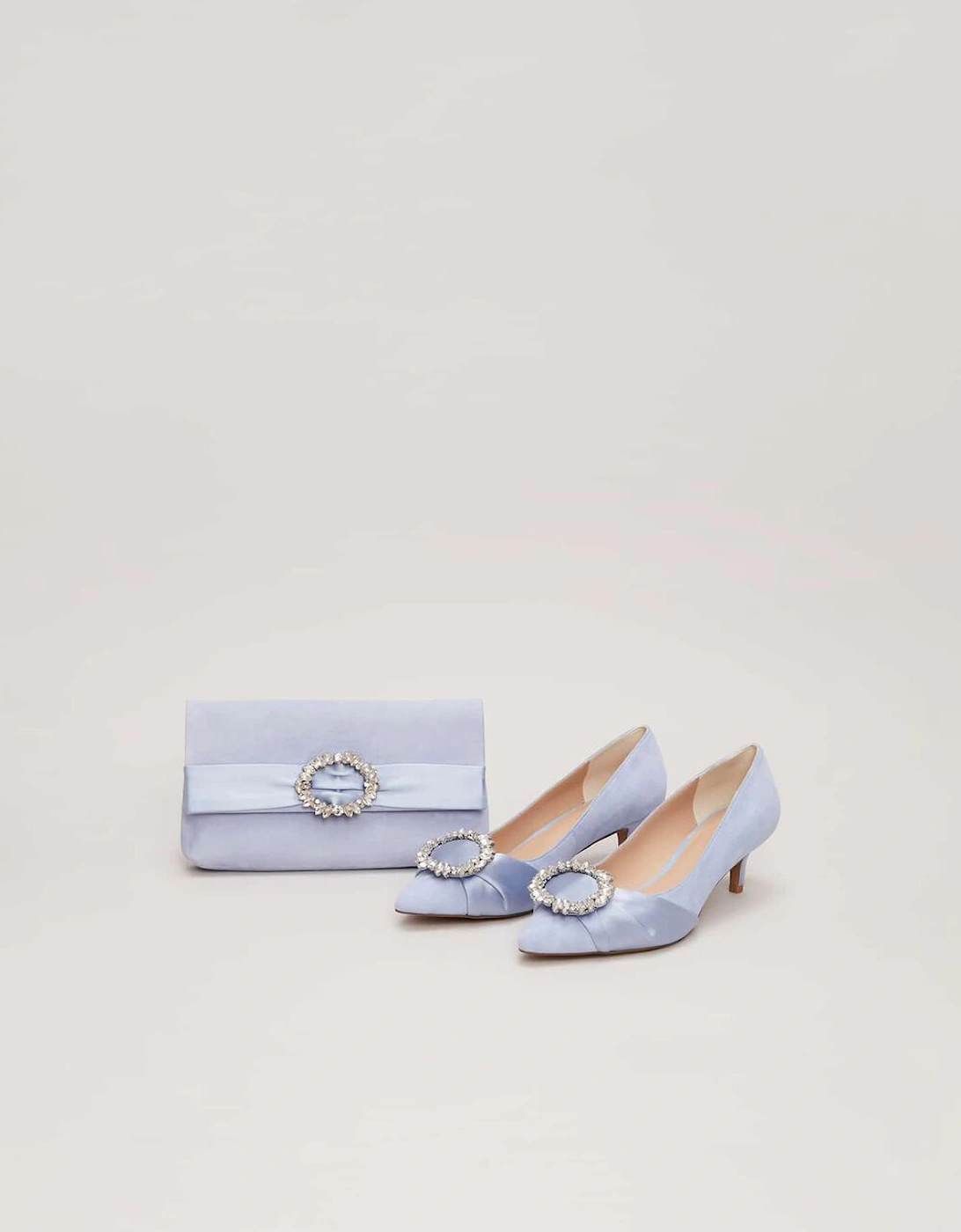 Embellished Kitten Heel Shoes