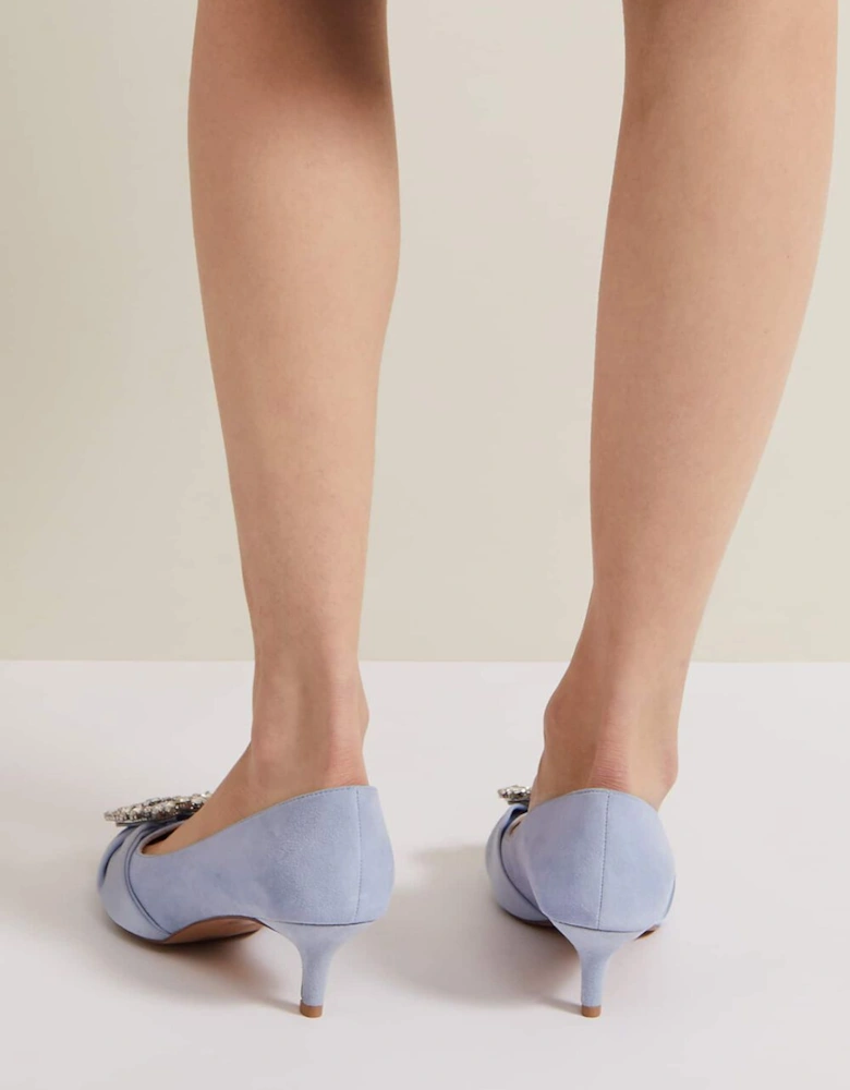 Embellished Kitten Heel Shoes