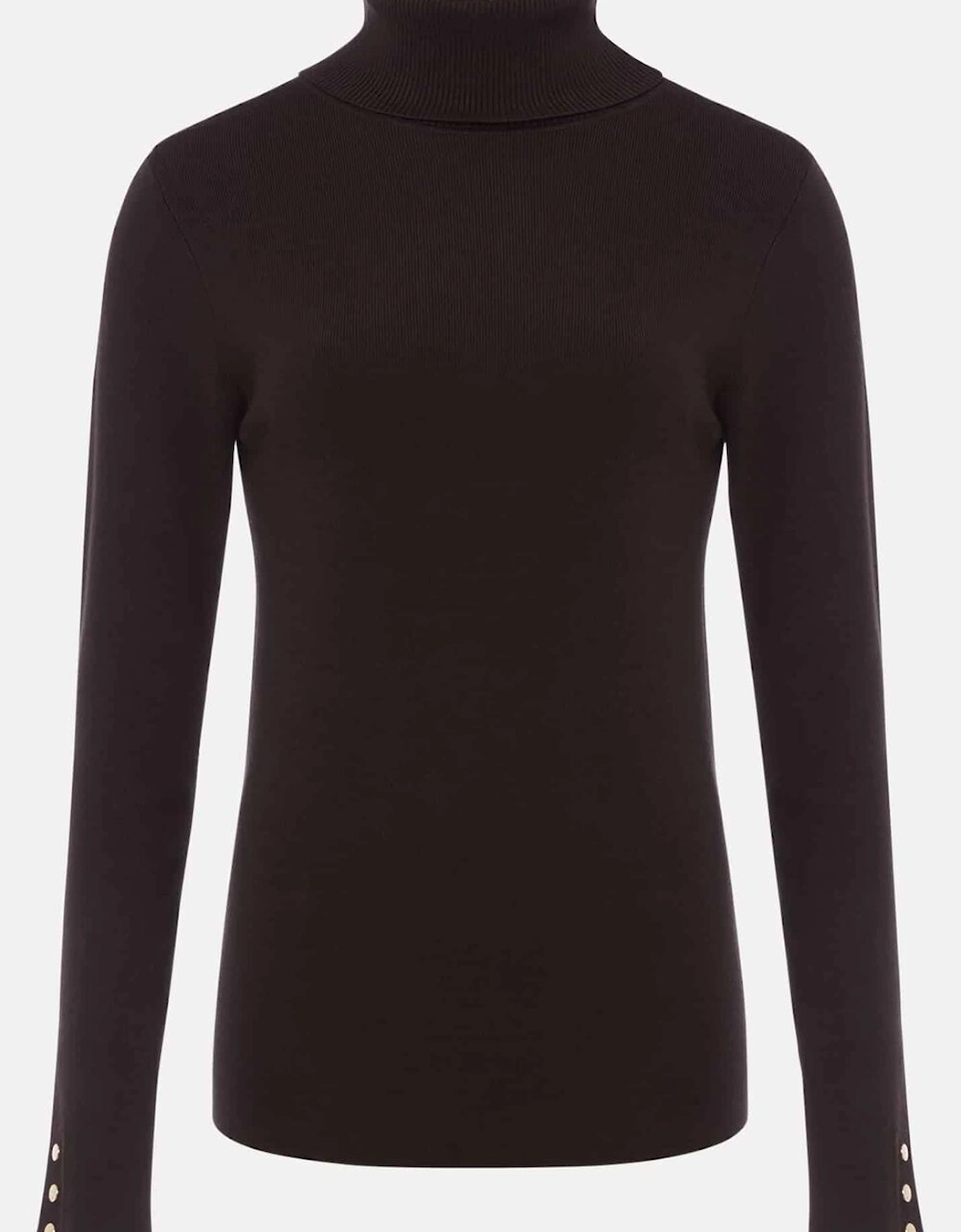 Ottilie Button Detail Roll Neck Knit