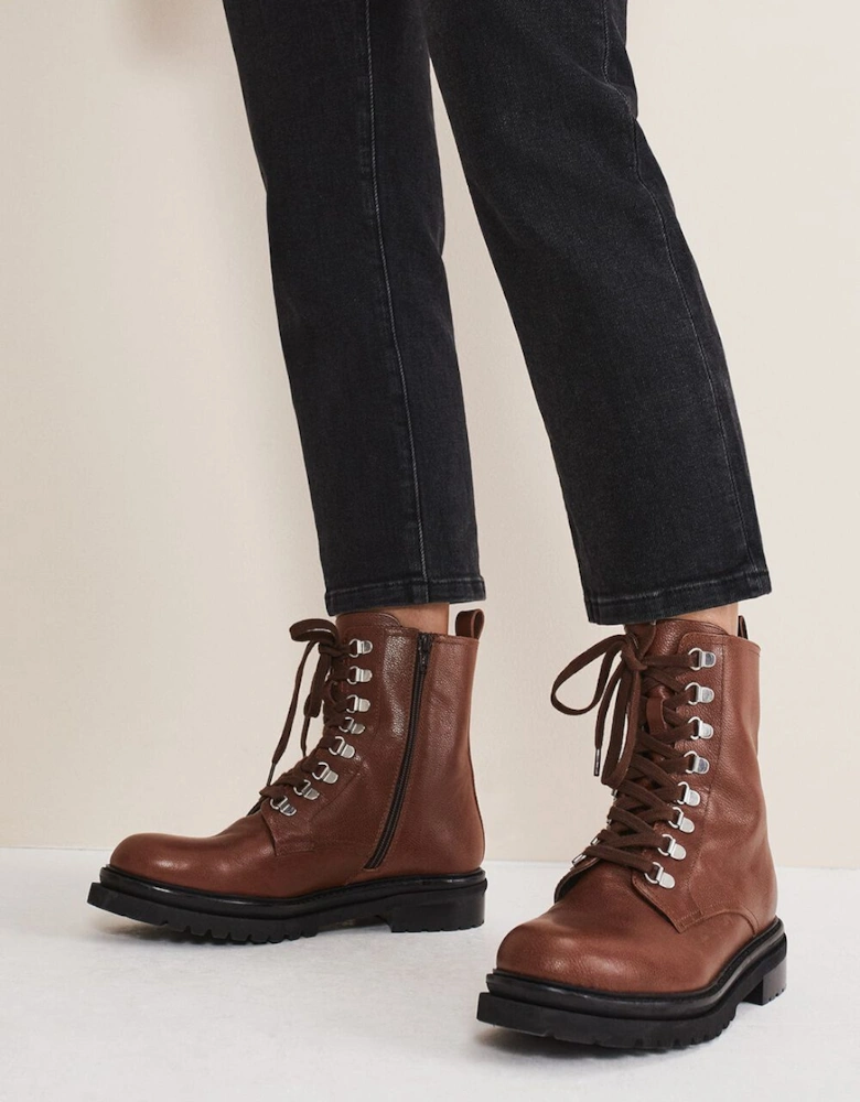Meladie Suede Lace Up Hiker Boot
